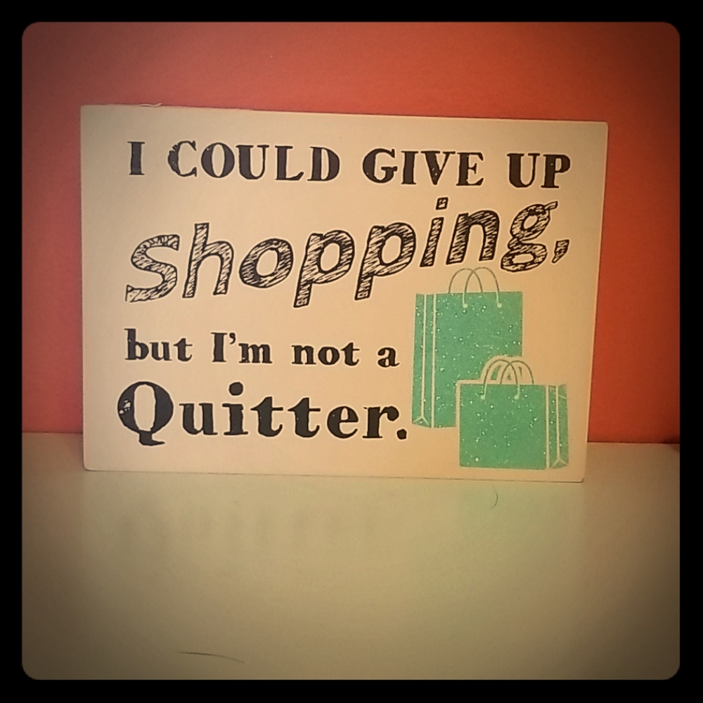 Shopping wall decor